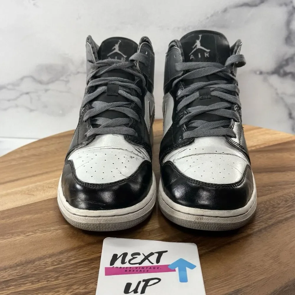 Youth size 6.5-Nike Air Jordan Mid Black Grey White Sneakers Shoes Big Boys